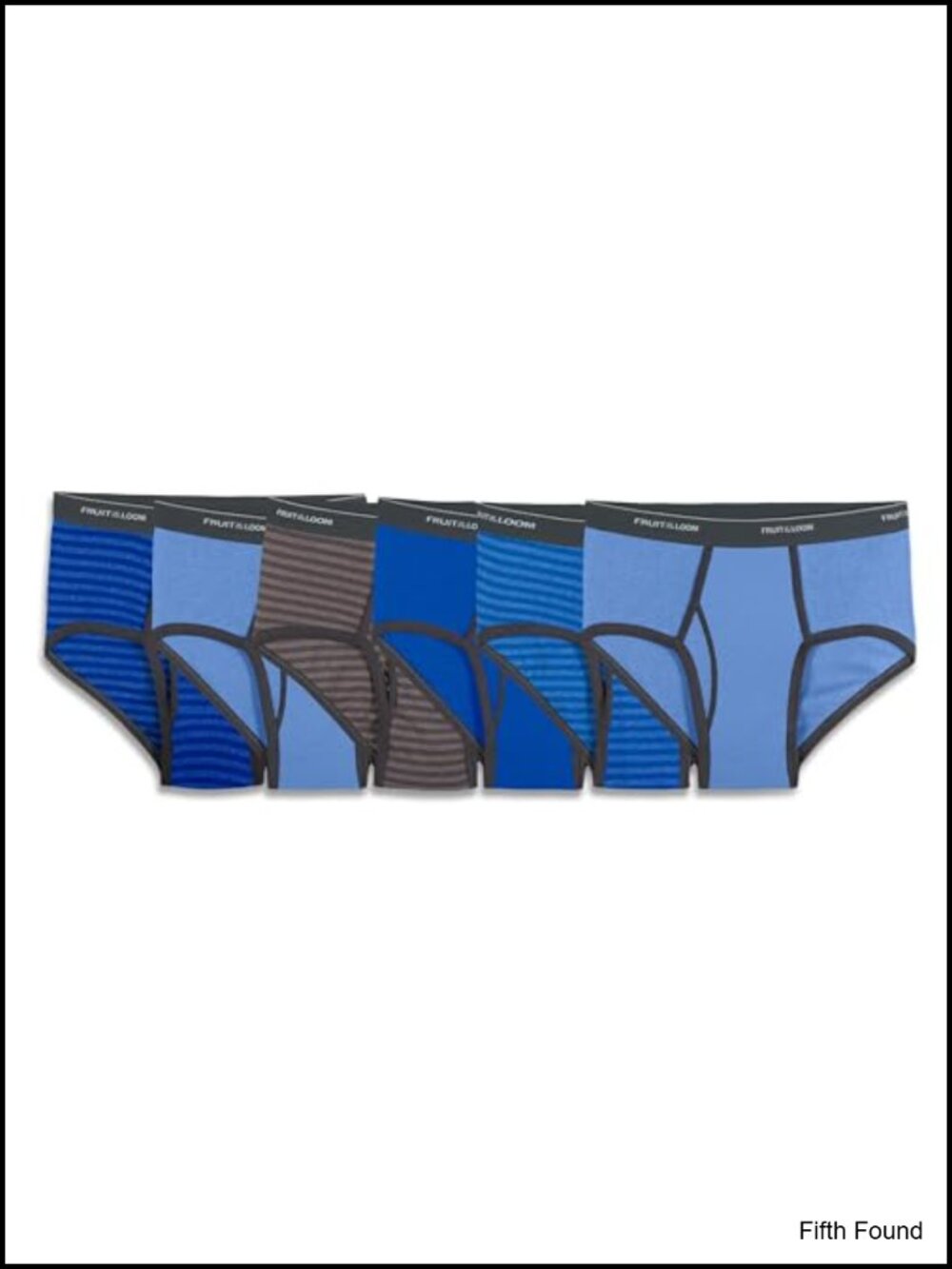 Fruit of the Loom Men's Tag Free Moisture Wicking Cotton Briefs 6-Pack